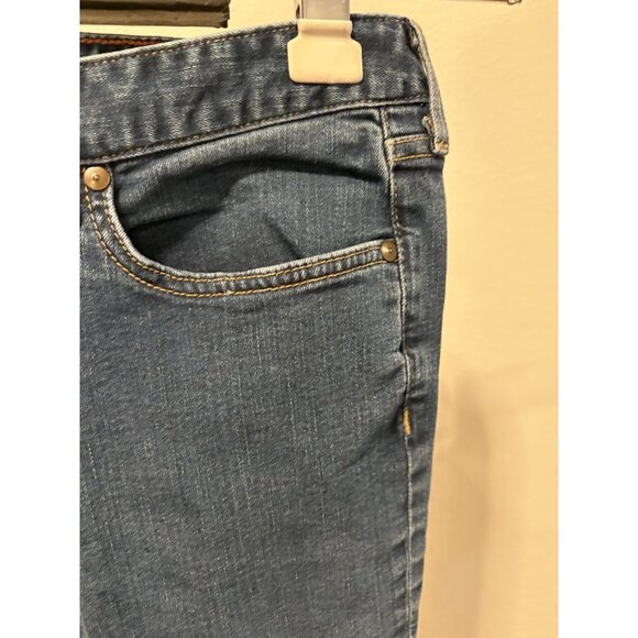 Eddie Bauer Jeans Women 12L 32X32 Denim Stretch Low Rise Straight Cut - Picture 4 of 9